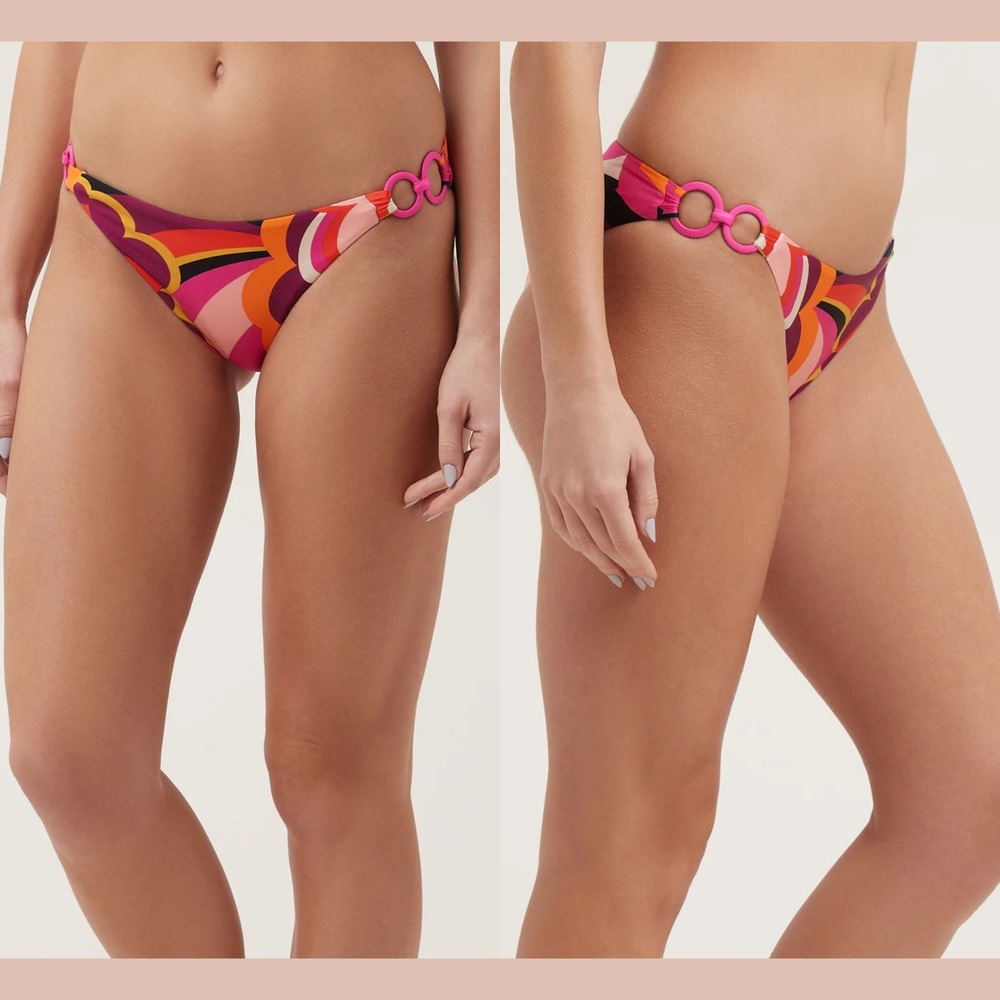 NWD‎ $98 Trina Turk [ MISSING SIZE ] Fan Faire Ring Hipster Swim Bottom U1293